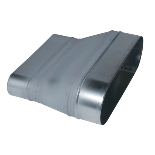 Oblong Tangent Reducer on flat duct section: ROTP
